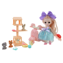 Куклы - Игровой набор Країна Іграшок Кукла с собачками (3688-183A)