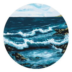 Товари для малювання - Картина за номерами Brushme Океанські хвилі (RC00050M)