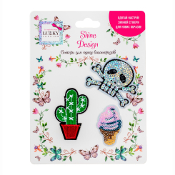 Бижутерия и аксессуары - Набор стикеров для одежды Lukky Кактус (T19723) Бижутерия и аксессуары - Набор стикеров для одежды Lukky Кактус (T19723)