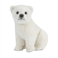 М'які тварини - М'яка іграшка Hansa Дитинча білого ведмедя 24 см (4806021970423)