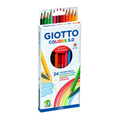 Канцтовари - Олівці кольорові Fila Giotto Colors 3.0 24 кольори (276700)