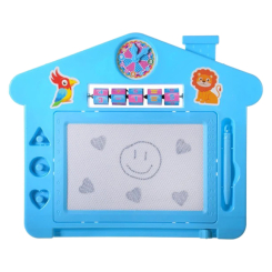 Товары для рисования - Детская доска для рисования "Дом" A-Toys PL-7013 со штампами Голубой (36231)
