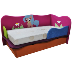 Дитячі меблі - Дитяче ліжко з матрацом Ribeka Поні 1 для дівчаток (08K01)