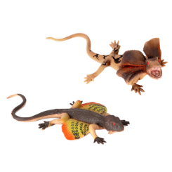 Фигурки животных - Игровая фигурка Kids Team Ящерица Плащеносная в ассортименте (ZY1796866)