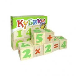 Розвивальні іграшки - Іграшка з дерева Кубики Математика Томик (1111.3)
