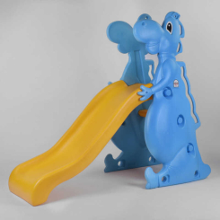 Ігрові комплекси, гойдалки, гірки - Гірка Pilsan "Dino slide" Синя з жовтим (92053)