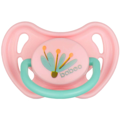 Пустушки та ніблери - Пустушка Baboo Flora рожева (5-516)