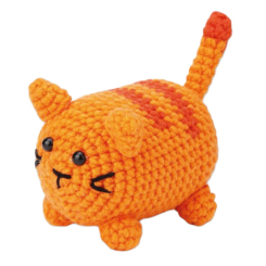 Набори для творчості - Набір для в'язання іграшки гачком Brushme Помаранчевий смугастий кіт (NBV12) Набори для творчості - Набір для в'язання іграшки гачком Brushme Помаранчевий смугастий кіт (NBV12)