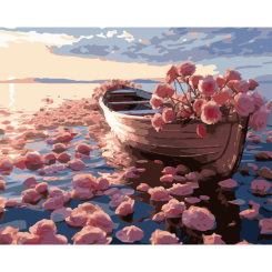 Товары для рисования - Картина по номерам Strateg Лодка в цветах 40 х 50 (VG047) Товары для рисования - Картина по номерам Strateg Лодка в цветах 40 х 50 (VG047)