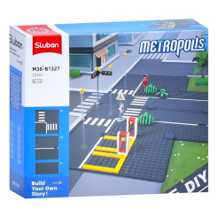 Конструктори з унікальними деталями - Конструктор Sluban Парковка 73 деталі (M38-B1327)