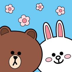 Товары для рисования - Картина по номерам Santi Лайн Фрэндс Браун и Кони 25 х 25 см (955039)