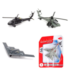 Транспорт и спецтехника - Игровой набор Воздушный транспорт Военная эскадрилья Simba Dickie Toys 4 вида (3341016)