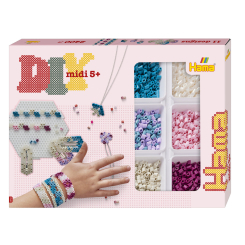 Мозаїка - Термомозаїка Hama Midi Набір для творчості Модні прикраси Браслети зі скринькою (HM-3712) Мозаїка - Термомозаїка Hama Midi Набір для творчості Модні прикраси Браслети зі скринькою (HM-3712)