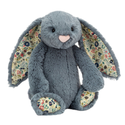 Мягкие животные - Мягкая игрушка Jellycat Зайчик серо-голубой M 31 см (BL3DUSKN)