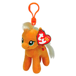 Брелоки - М'яка іграшка-брелок TY My Little Pony Еплджек 15см (41101)