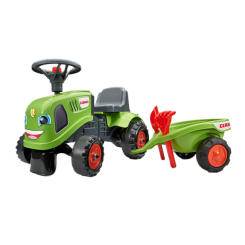 Толокары - Толокар Трактор Falk 212C Baby Claas green с прицепом (3016200021230)