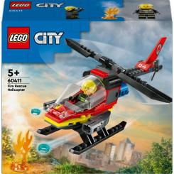 Конструктори LEGO - Конструктор LEGO City Пожежний рятувальний гелікоптер (60411)