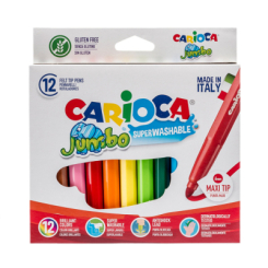 Канцтовары - Набор фломастеров Carioca Jumbo 12 цветов (40569)
