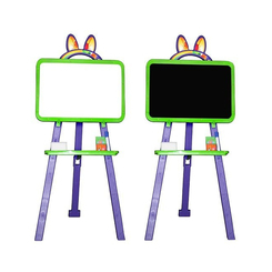 Детская мебель - Детский мольберт для рисования Doloni 110-130 с аксессуарами зелено-фиолетовый 013777/6