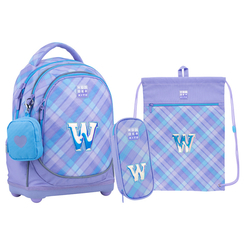 Рюкзаки та сумки - Набір Kite Wonder рюкзак, пенал, сумка W check (SET_WK22-724S-1)