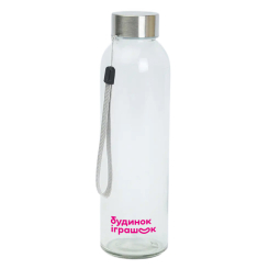 Ланч-боксы, бутылки для воды - Бутылка Будинок іграшок Стеклянная с логотипом (2300005893286)