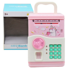 Дитячі кухні та побутова техніка - Сейф-скарбничка Mini Bank рожевий MIC (5965C) (224343)