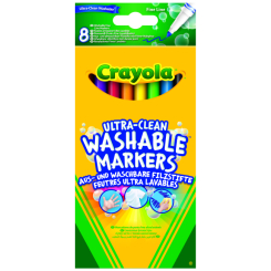 Канцтовари - Набір фломастерів Crayola Ultra-clean washable тонка лінія 8 шт (256351.012)