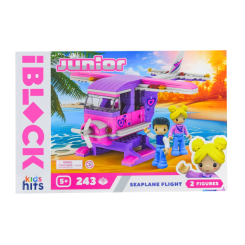 Конструктори з унікальними деталями - Конструктор IBLOCK Junior Kids hits Гелікоптер 243 деталі (KH08/006/4)