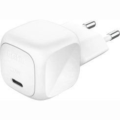 Павербанки - Зарядний пристрій мережевий Belkin 20Вт USB-C PD PPS білий (WCA009KQWH) Павербанки - Зарядний пристрій мережевий Belkin 20Вт USB-C PD PPS білий (WCA009KQWH)