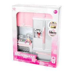 Меблі та будиночки - Лялькова кухня Qun Feng Toys Маленька господиня рожева (26212Р/R)