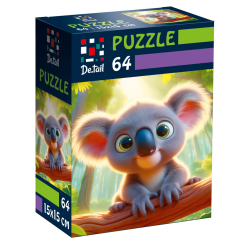 Пазлы - Пазл De.tail Коала на ветке 64 детали (DT1234-18) Пазлы - Пазл De.tail Коала на ветке 64 детали (DT1234-18)