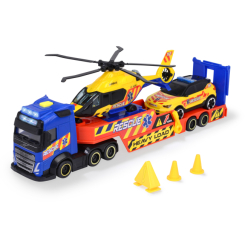 Транспорт і спецтехніка - Ігровий набір Dickie Toys Транспортер рятувальних служб (3717005)