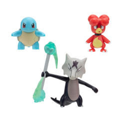 Фігурки персонажів - Набір фігурок Pokemon W19 Магбі, Сквіртл, Алола Маровак (PKW3600)