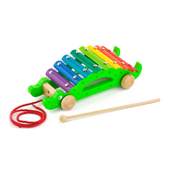 Музыкальные инструменты - Ксилофон-каталка Viga Toys Крокодил (50342)