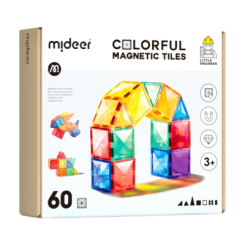 Магнитные конструкторы - Магнитный конструктор Mideer Magnetic tiles 60 деталей (CT1210)