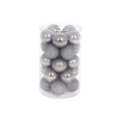Аксесуари для свят - Куля новорічна BonaDi D-3 см 25 шт Сріблястий (147-145) (MR62324)