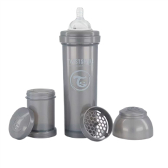 Бутылочки, соски и аксессуары - Бутылочка для кормления Twistshake Pearl grey 330 мл (78390)