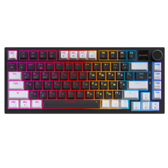 Клавіатура і миші - Клавіатура GamePro Asgard Valhalla Pro 75% Wireless/Bluetooth/USB Black with display (MK160B-D-Pro)