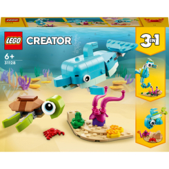 Конструкторы LEGO - Конструктор LEGO Creator Дельфин и черепаха 3 в 1 (31128)
