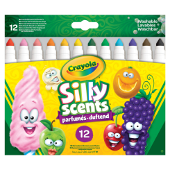 Канцтовари - Набір фломастерів Silly Scents washable широка лінія 12 кольорів (58-8337)