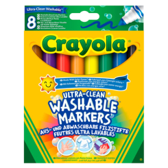 Канцтовари - Набір фломастерів Crayola Ultra-clean washable широка лінія 8 шт (256348.012)