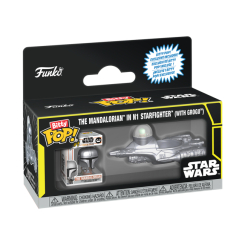 Фігурки персонажів - Набір фігурок Funko Bitty Pop Ride Star Wars Зоряний винищувач N-1 з Мандалорцем (92966)