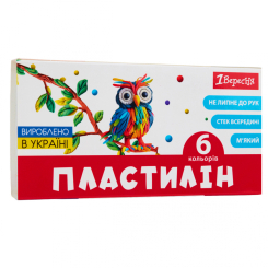 Набори для ліплення - Пластилін 1 Вересня Classic 6 кольорів (540653) Набори для ліплення - Пластилін 1 Вересня Classic 6 кольорів (540653)
