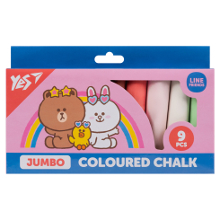 Канцтовары - Мел цветной Yes Line Friends 9 шт (400502) Канцтовары - Мел цветной Yes Line Friends 9 шт (400502)
