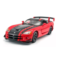 Транспорт и спецтехника - Автомодель Bburago Dodge Viper SRT10 ACR красно-черный металлик 1:24 (18-22114 met red black)