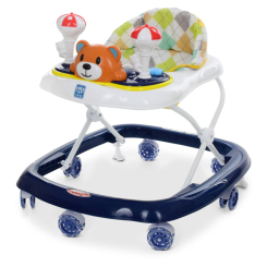 Манежи, ходунки - Детские ходунки Мишка с силиконовыми колесами Bambi M 3656-S Синий (MAS40427)