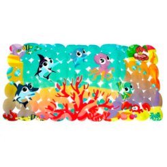 Товари для догляду - Захисний килимок у ванну Lindo на присосках зелений (6966668386662)