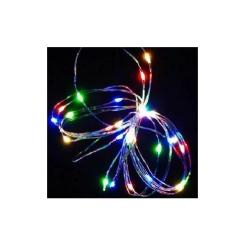 Аксессуары для праздников - Светодиодная гирлянда нить Led Капли росы на 50 светодиодов 5 м Мультицвет (6982663)