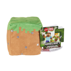 Персонажи мультфильмов - Мягкая игрушка Minecraft Блок травы (JGR74/4)