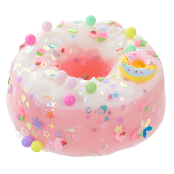 Антистрес іграшки - Іграшка-антистрес Shantou Jinxing Пончик рожевий з білою глазур'ю (C7804/2)